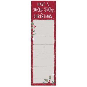 Magnetic List Notepad - Have a Holly Jolly Christmas - Cathy Heck Studio